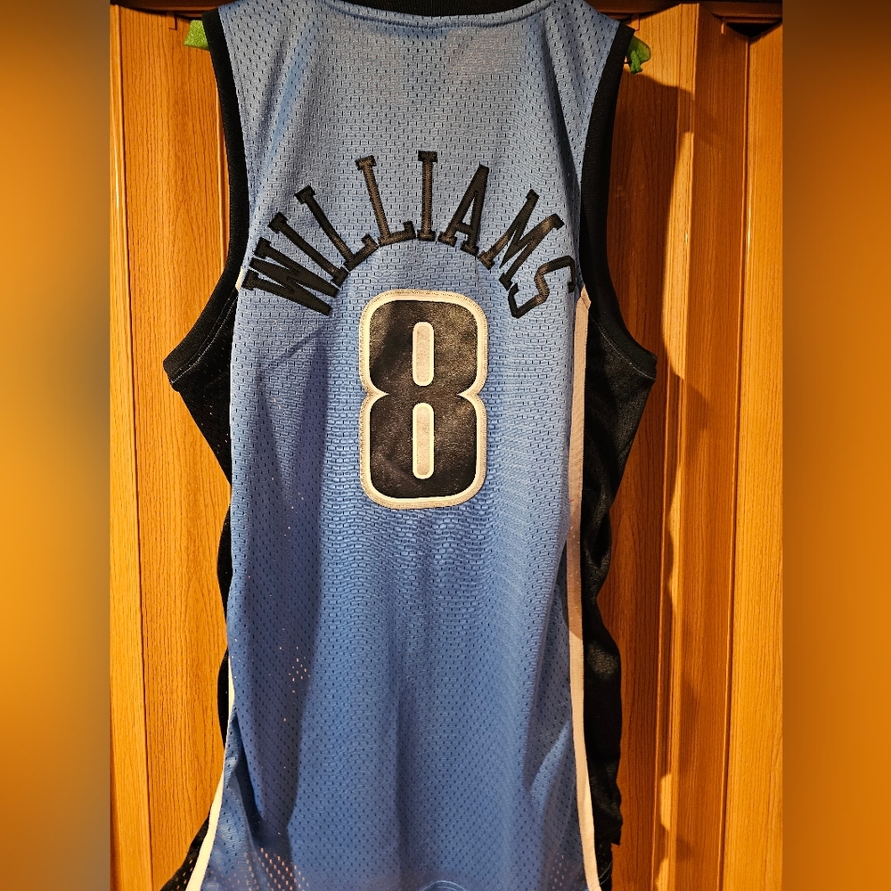 Rare NBA  throwback Utah Jazz Deron Williams Jersey Adidias Medium Powder blue